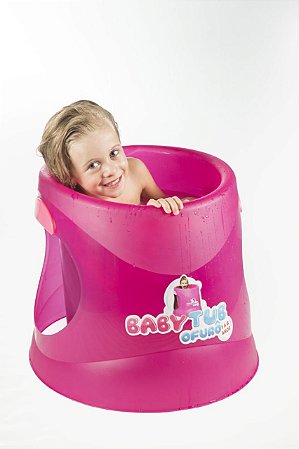 Banheira Ofurô Rosa Cristal 1 a 6 anos - Baby tub