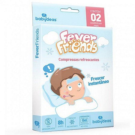 FEVER FRIENDS - Compressas Refrescantes Para Alívio da Febre - Babydeas