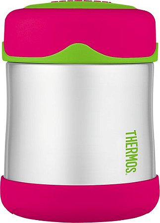 Pote Térmico FOOGO 290 ml Rosa e Verde - Thermos Foogo