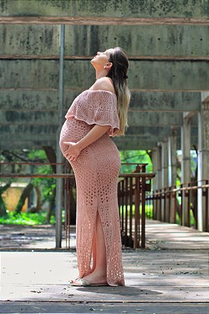 Vestido Dunas Rose para Gestantes