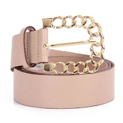 Cinto De Couro Lara Ch34 - Nude