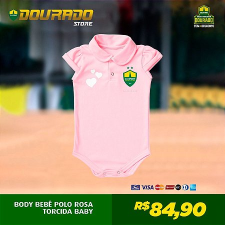 Body Baby Polo Rosa