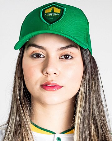 Bone Aba Curva Verde