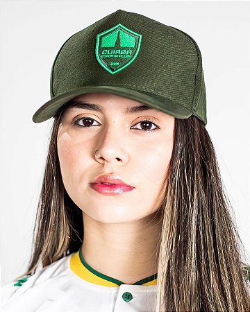 Bone Aba Curva Verde Escuro