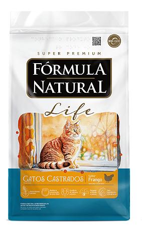 FÓRMULA NATURAL LIFE GATO CASTRADO FRANGO 10KG