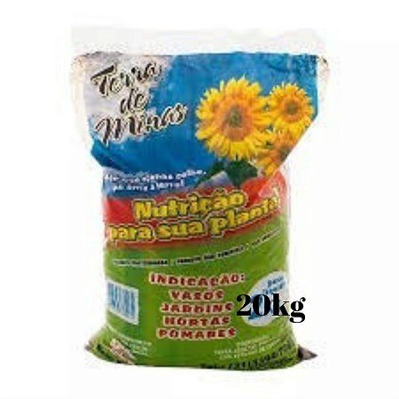 TERRA VEGETAL ADUBADA TERRA DE MINAS 20KG