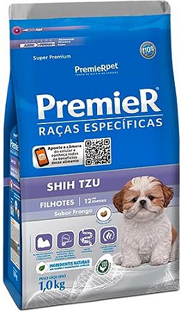 PremieR Raças Específicas Shih Tzu Cães Filhotes Sabor Frango 2,5kg