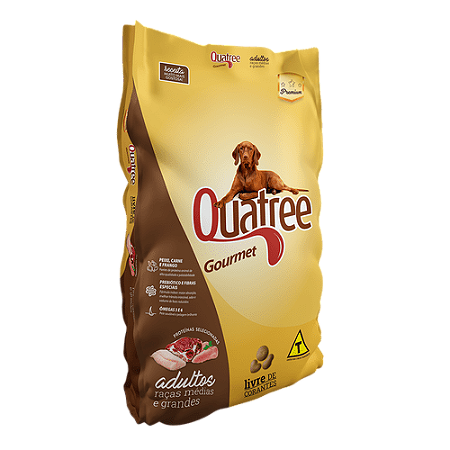 Quatree Gourmet Sem Corantes Adultos Raças Médias e Grandes3kg