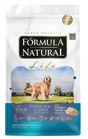 Fórmula Natural Life Cães Sênior Porte Médio Grande 15kg
