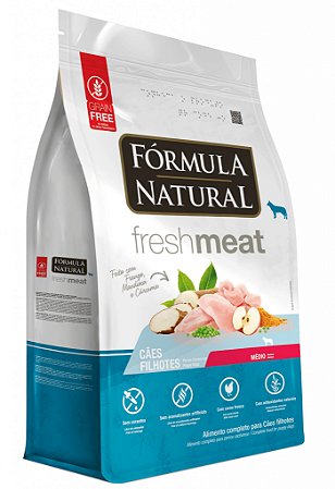 Fórmula Natural Fresh Meat Cães Filhote Porte Médio 12kg