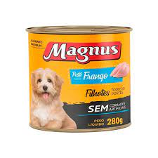 Patê Cães Magnus Filhote Frango Lata 280g