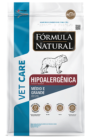 Fórmula Natural Vet Care Hipoalergênica Cães Portes Médio e Grande 2kg