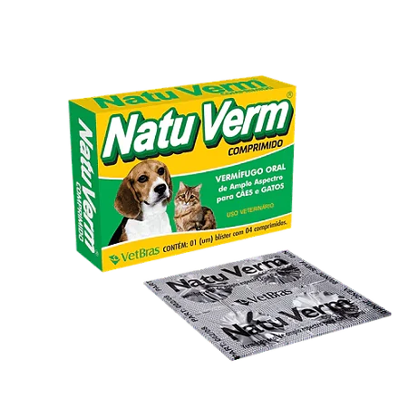 Natuverm Vermífugo para Cães e Gatos Vetbras