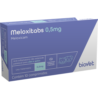 Anti-Inflamatório Meloxitabs Biovet 0,5 mg