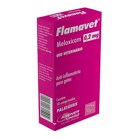 Anti-inflamatório Flamavet 0,2mg com 10 Comprimidos