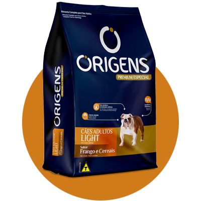 Origens Cães Adultos Light 10kg