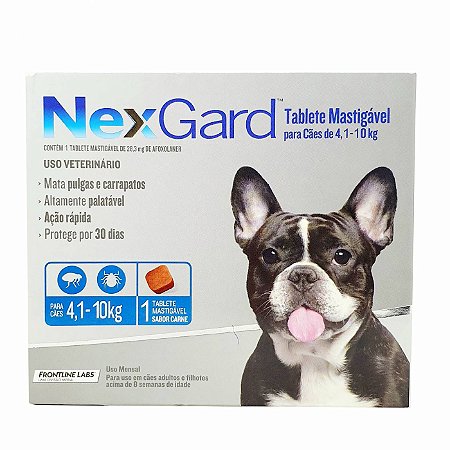 Nexgard Cães de 4,1 a 10kg