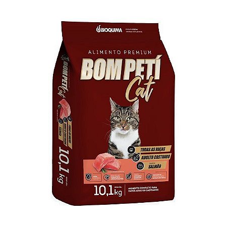 BOM PETÍ CAT CASTRADOS  SALMÃO 10KG