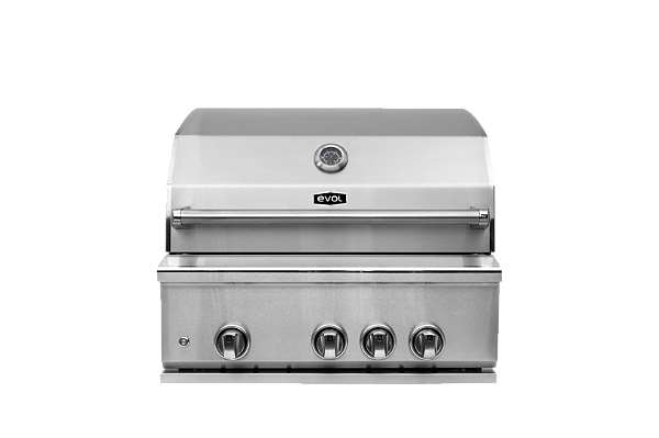 Churrasqueira à Gás Evol Prime Modena 28" 3 Queimadores e 1 Infrared Back Burner Inox