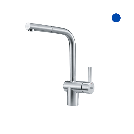 Misturador Monocomando de mesa Atlas Neo fosco em aço inox 304 com bica em L alta extensível