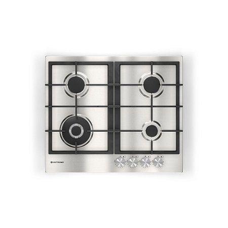 Cooktop Elettromec Luce à Gás 4 Bocas Inox 60cm Bivolt