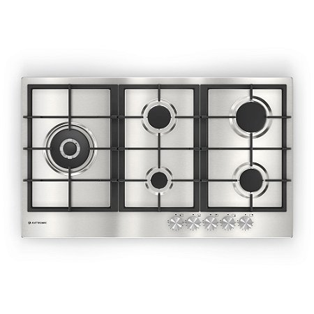 Cooktop Elettromec Luce à Gás 5 Bocas Inox 90cm Bivolt