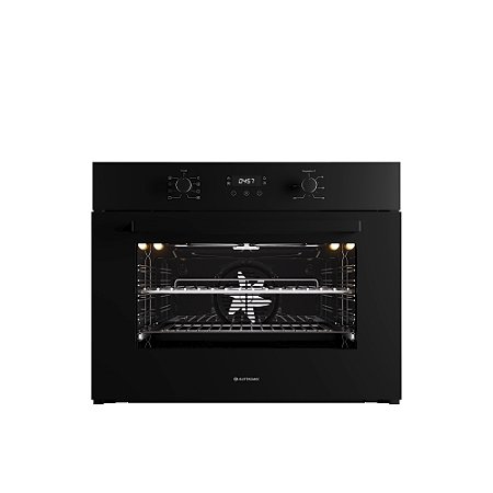 Forno Elettromec Vetro Elétrico Multifunções 78 Litros Vidro Preto 75cm 220V