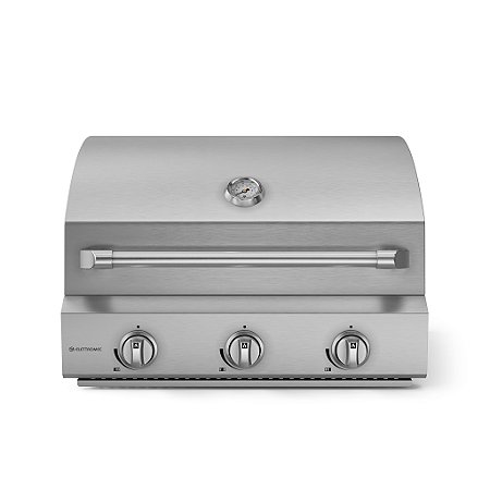 Churrasqueira a Gás 65 cm 3 Queimadores Elettromec Inox