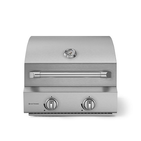 Churrasqueira a Gás 55cm 2 Queimadores Elettromec Inox