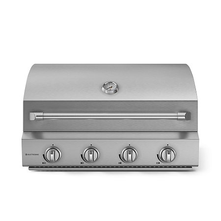 Churrasqueira a Gás 75cm 4 Queimadores Elettromec Inox
