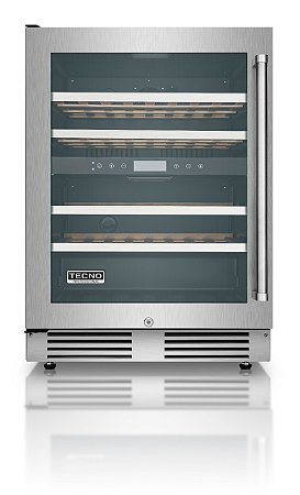 Adega de Vinhos Tecno Professional Gourmet 136 Litros Dual Zone de Embutir 220V - Abertura p/ Esquerda