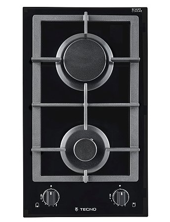 Cooktop Vitrocerâmico com 2 Queimadores a Gás 220V Dominó 30cm Tecno THV30TWIN