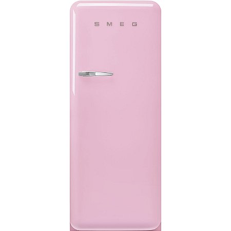 Refrigerador Smeg 1 Porta Rosa - Anni 50 - 270L - Dobradiças à Direita - 220V