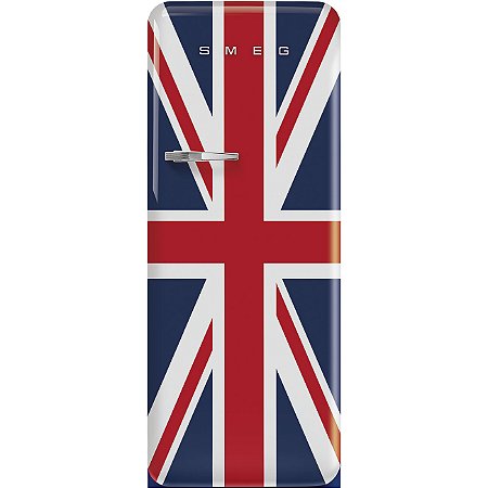 Refrigerador Smeg 1 Porta Union Jack - Anni 50 - 270L - Dobradiça à Direita - 220V