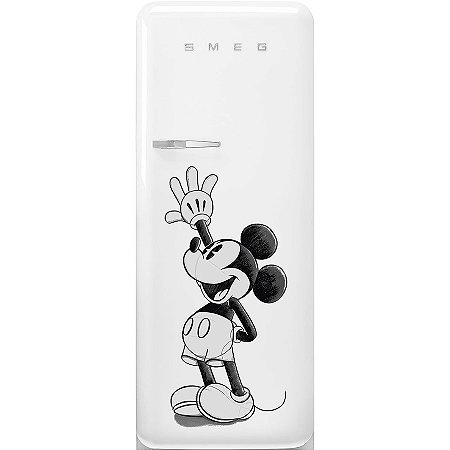 Refrigerador Smeg 1 Porta Mickey Mouse - Anni 50 - 270L - Dobradiça à Direita - 220V