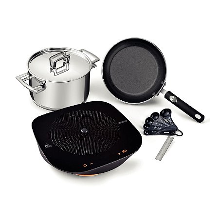 Cooktop Portátil Conectado Tramontina Guru por Indução 127 V + 2 Panelas Tramontina