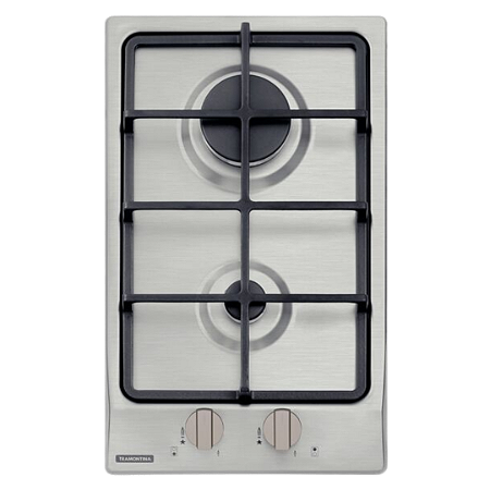 Cooktop a Gás Tramontina Dominó 2GX HE Safestop 30 Inox 304 2 Queimadores Bivolt