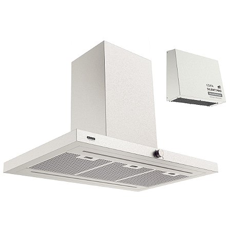 Coifa de Ilha Tramontina Design Collection Dritta Isla Silent Pro 90 220 V em Aço Inox