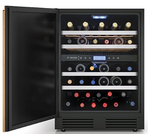Adega de Vinhos Tecno Professional Gourmet 136 Litros Dual Zone de Embutir 220V - Abertura p/ Esquerda