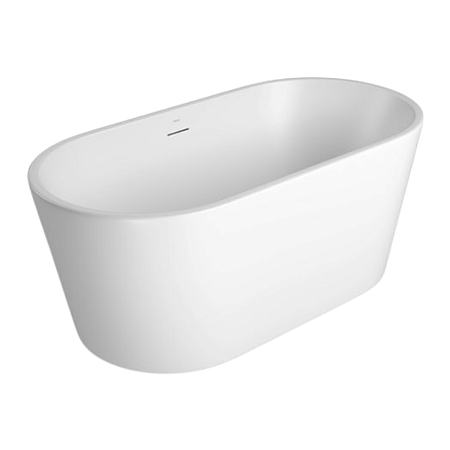 Banheira de Piso Oval Deca 150cm Branco Fosco Linha LK - BH.54150.LK.BRFC