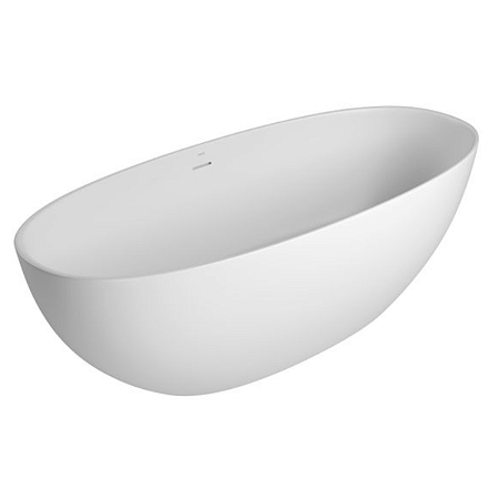 Banheira de Piso Oval Deca 170cm Branco Fosco Linha Velluto - BH.54170.VL.BRFC