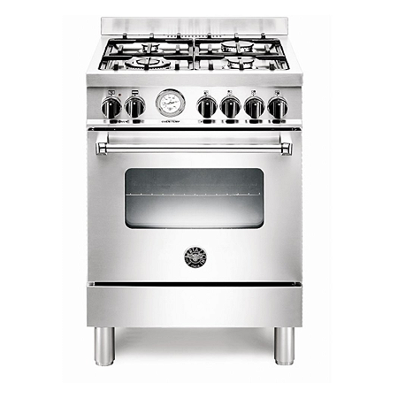 Fogão Bertazzoni Master 4 Queimadores Sabaf Gás / Forno Elétrico 220V 60cm - MAS604GMFESXE