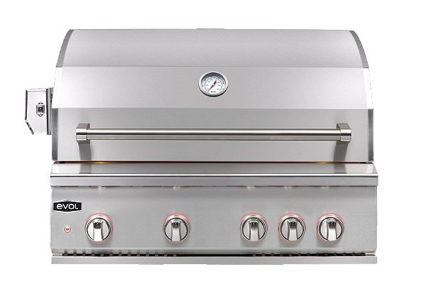 Churrasqueira à Gás Evol Prime Modena 34" 3 Queimadores e 1 Infrared Inox