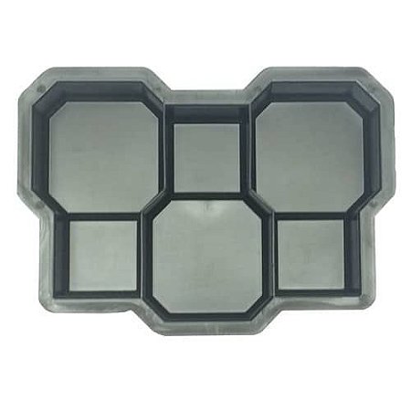 Kit 10 Formas Raquetinha Tripla Piso Bloquete - Fp093