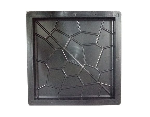 Kit 10 Formas Quadrada Piso Ladrilho 20x20cm Caquinho - FP065