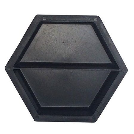 Kit 10 Formas Sextavada Lisa 20x20x6cm - FP003 (meia)