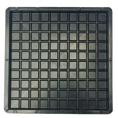 Kit 10 Formas Quadrada Xadrez 32x32x2,5 cm - FP050