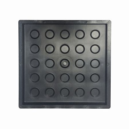 Kit 10 Formas Quadrada Guia Deficiente Visual 33 x 33 x 2,5 cm - FP049