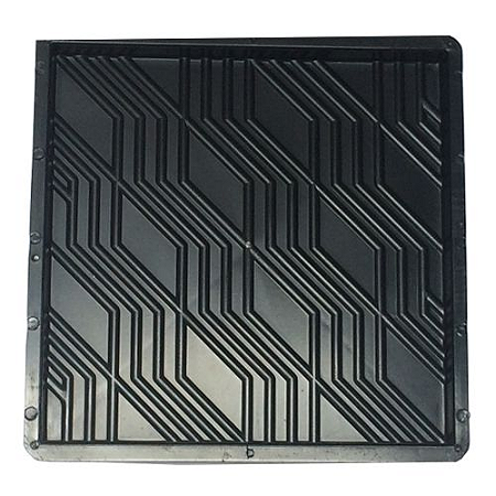 Kit 10 Formas Quadradas Estriada 32x32x2,5cm - FP022