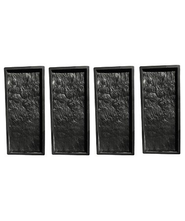Kit 4 Formas para Piso Tábua de Concreto Imita Madeira 74,5x30,5x4,5cm Fp137